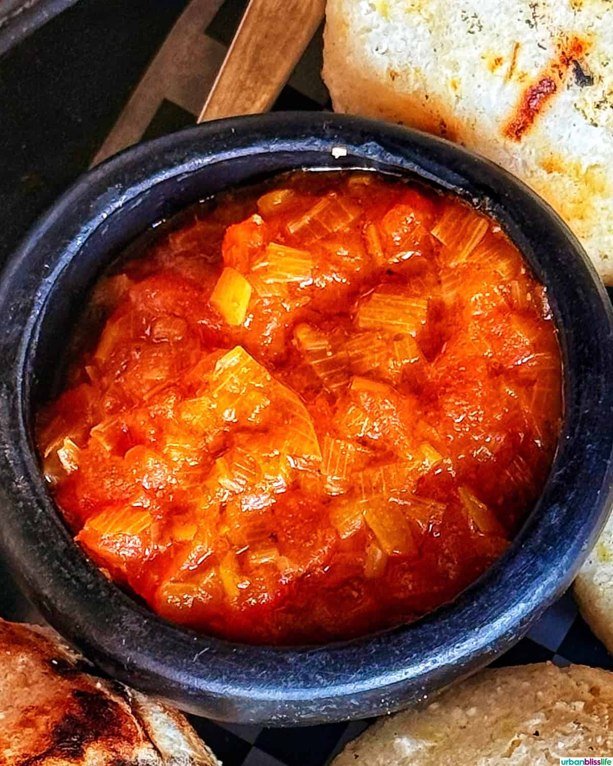 bowl of hogao Colombian sauce.