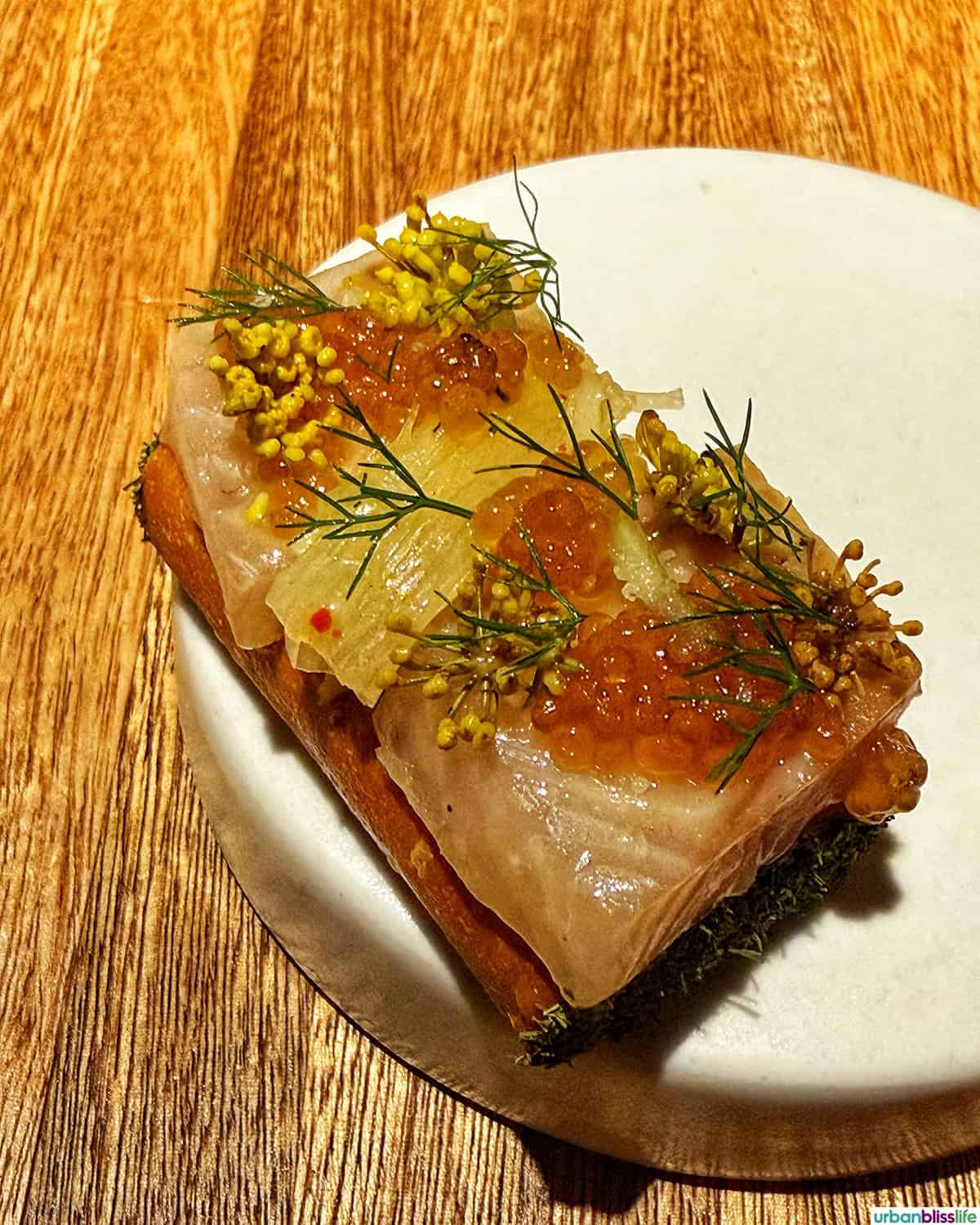 fish dish at El Chato restaurant in Bogota, Colombia.