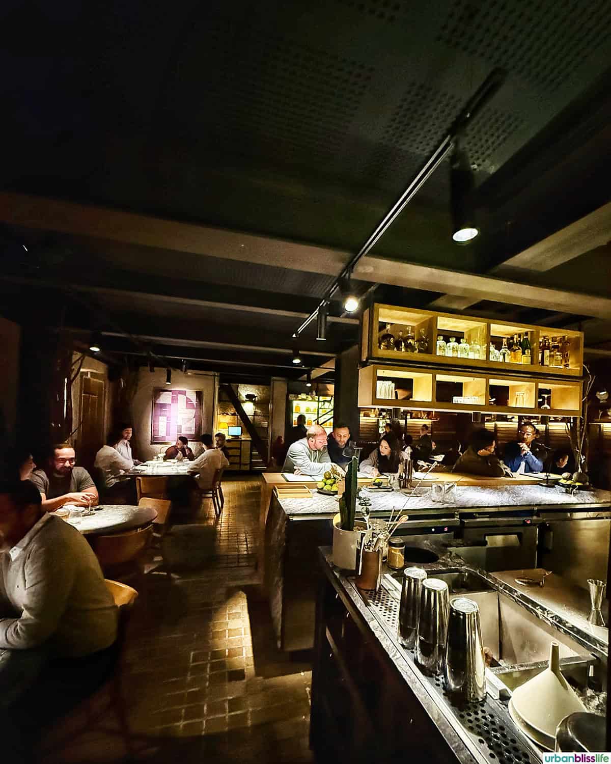 dining room of El Chato restaurant in Bogota, Colombia.