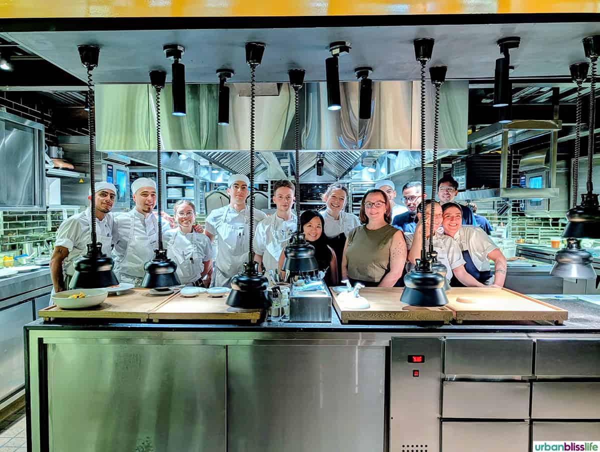 Marlynn Jayme Schotland Nicky O. and chefs and kitchen staff of El Chato rstaurant in Bogota, Colombia.