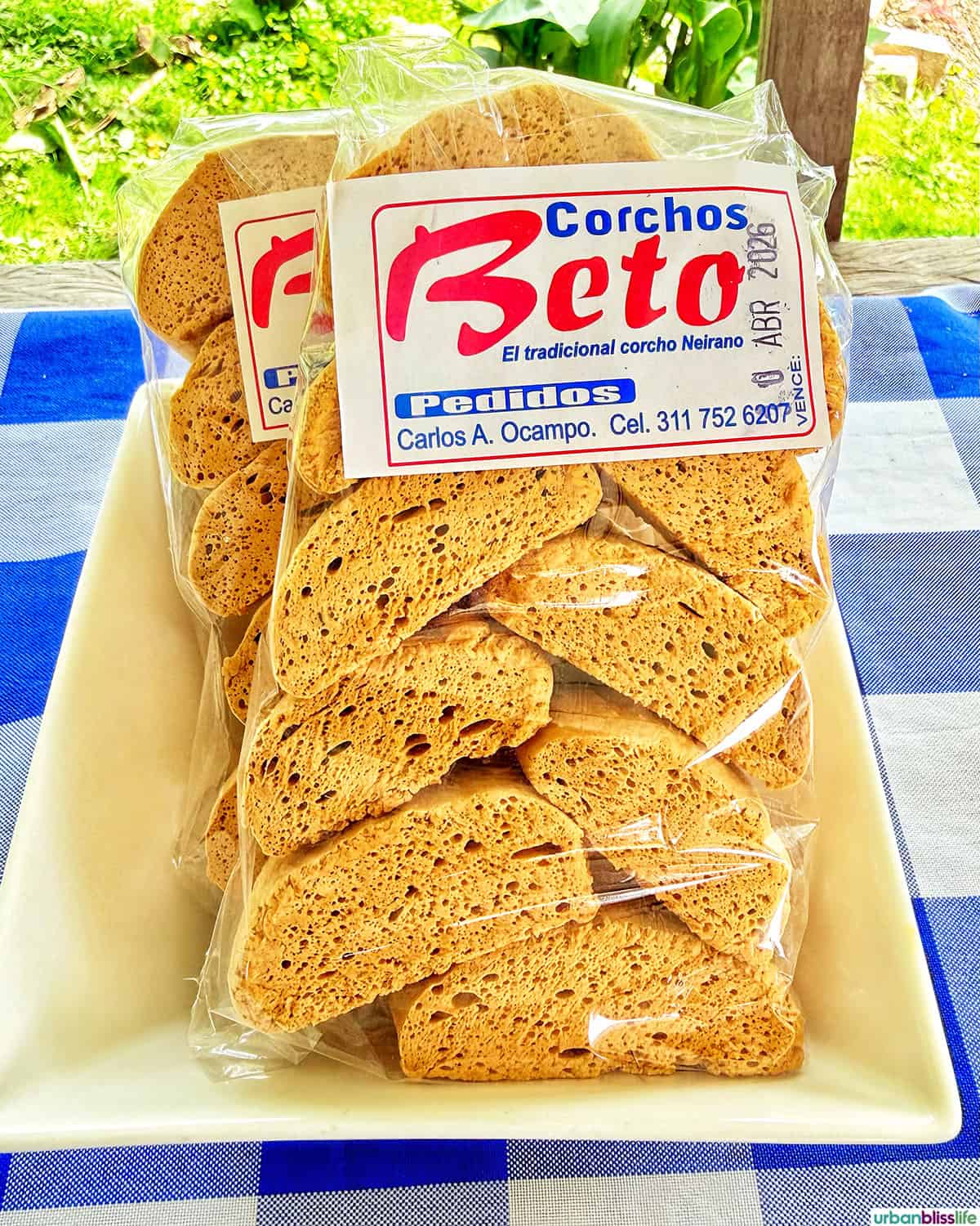 bag of corchos neirano in Colombia.