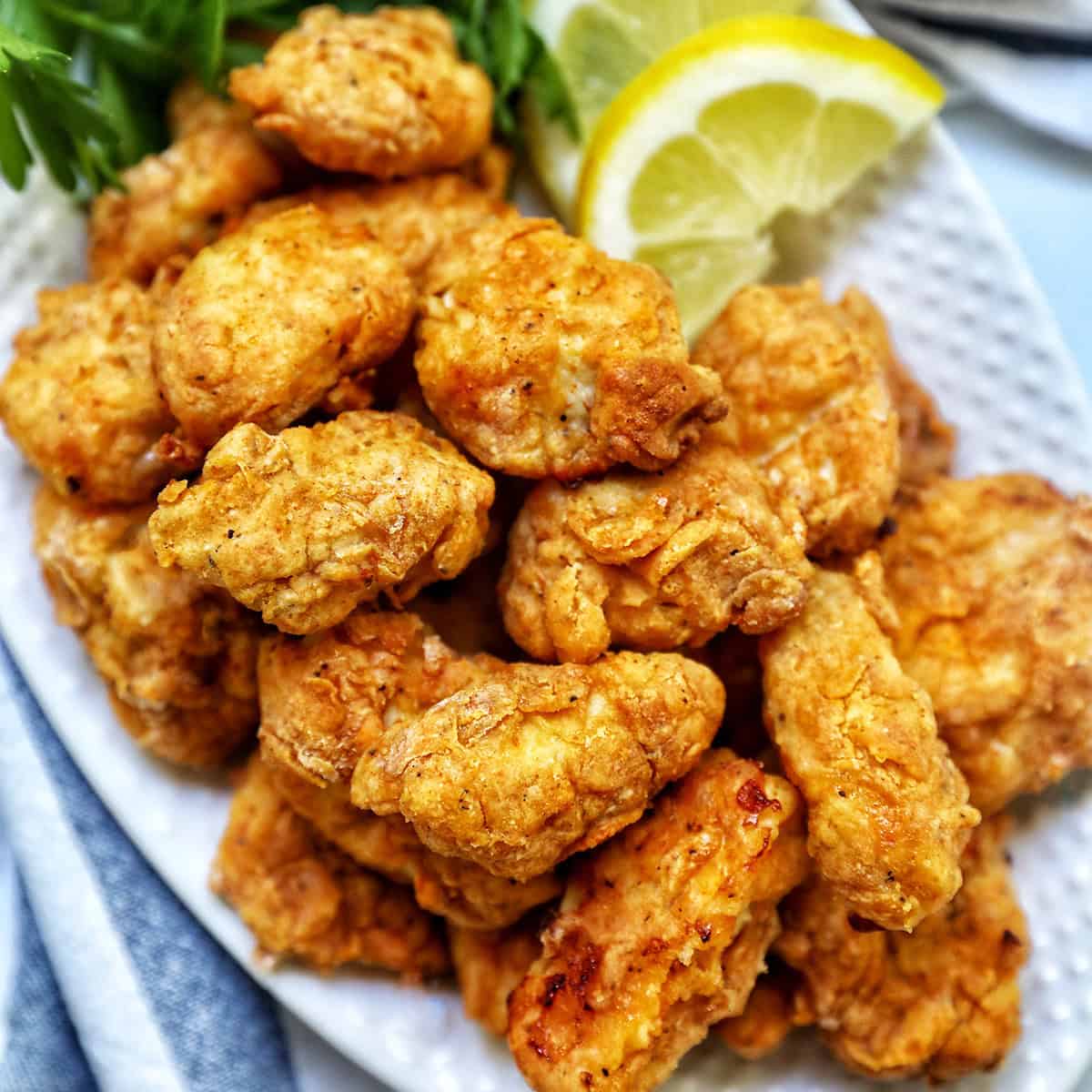 air fryer popcorn chicken.