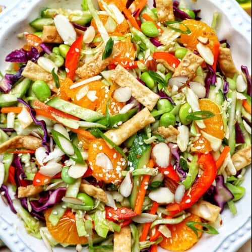bowl of Asian crunch salad.