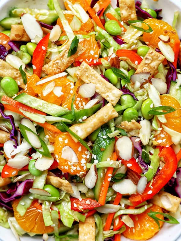 bowl of Asian crunch salad.