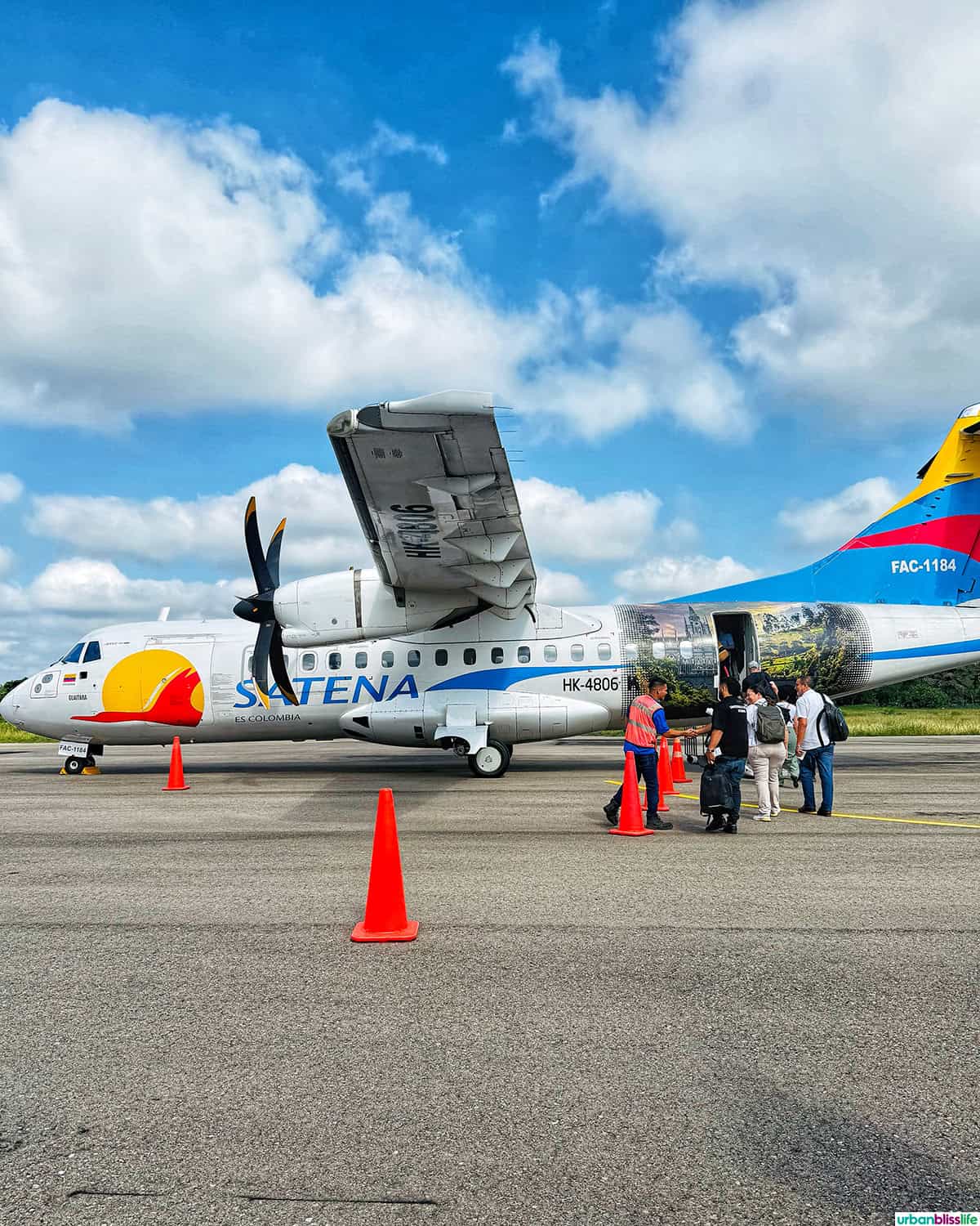 Satena Airplane in Mompox, Colombia.