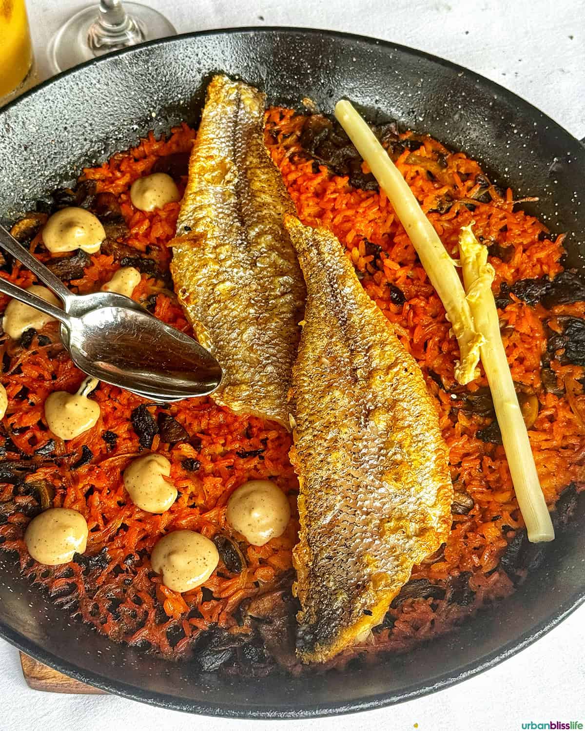 fish dish at Hotel Aura on Baru Island in the Caribbean near Cartagena, Colombia.