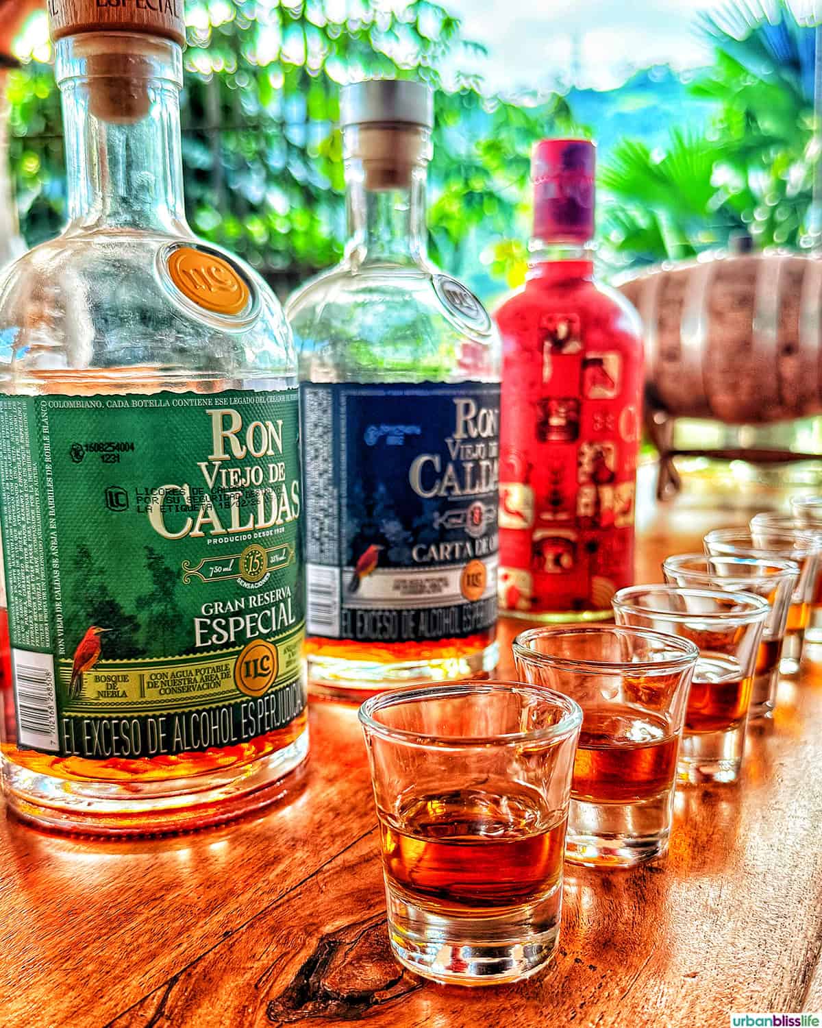 rum tasting at at Hacienda Venecia in Manizales, Colombia.