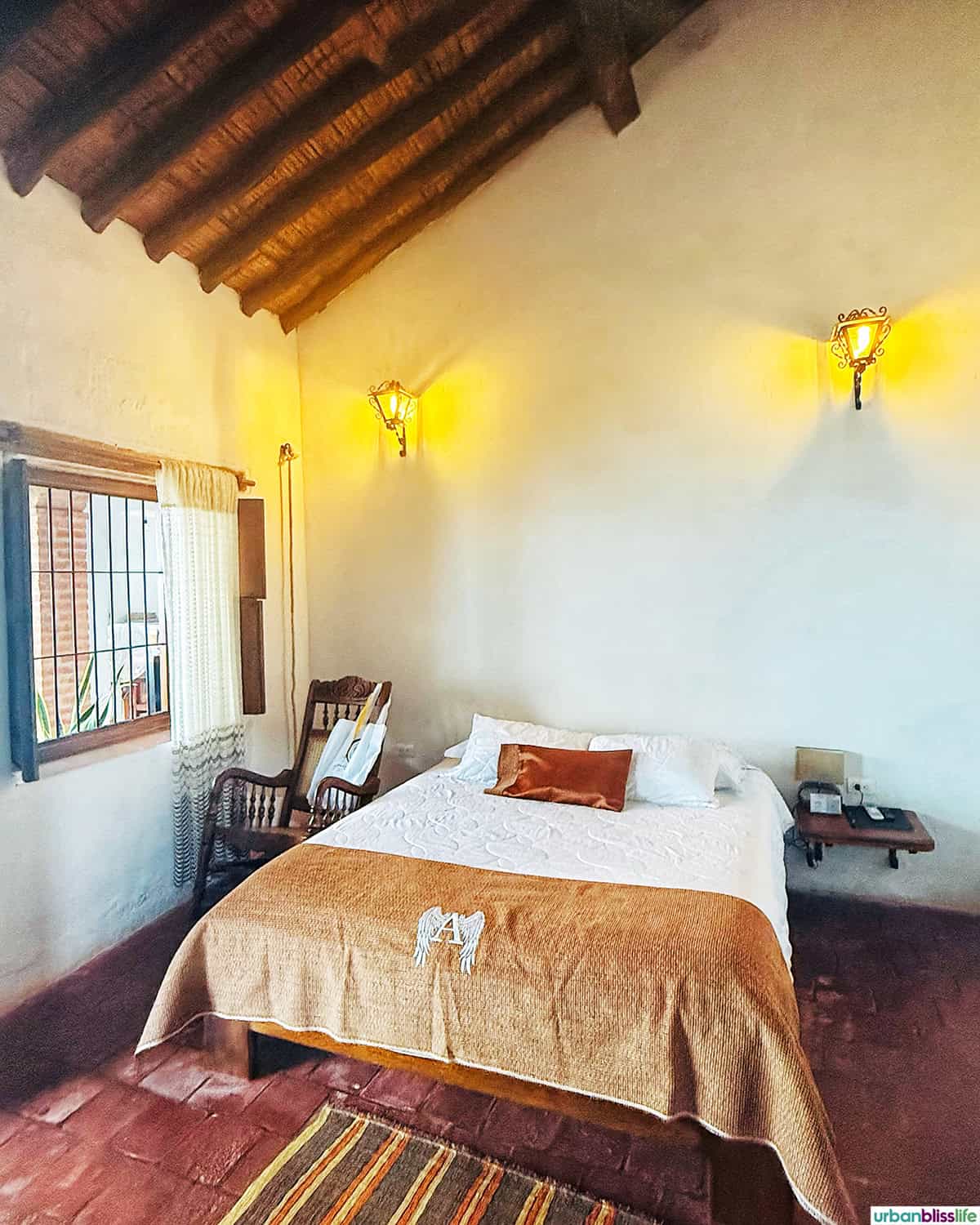 room in Hotel Archangelus in Mompox, Colombia.