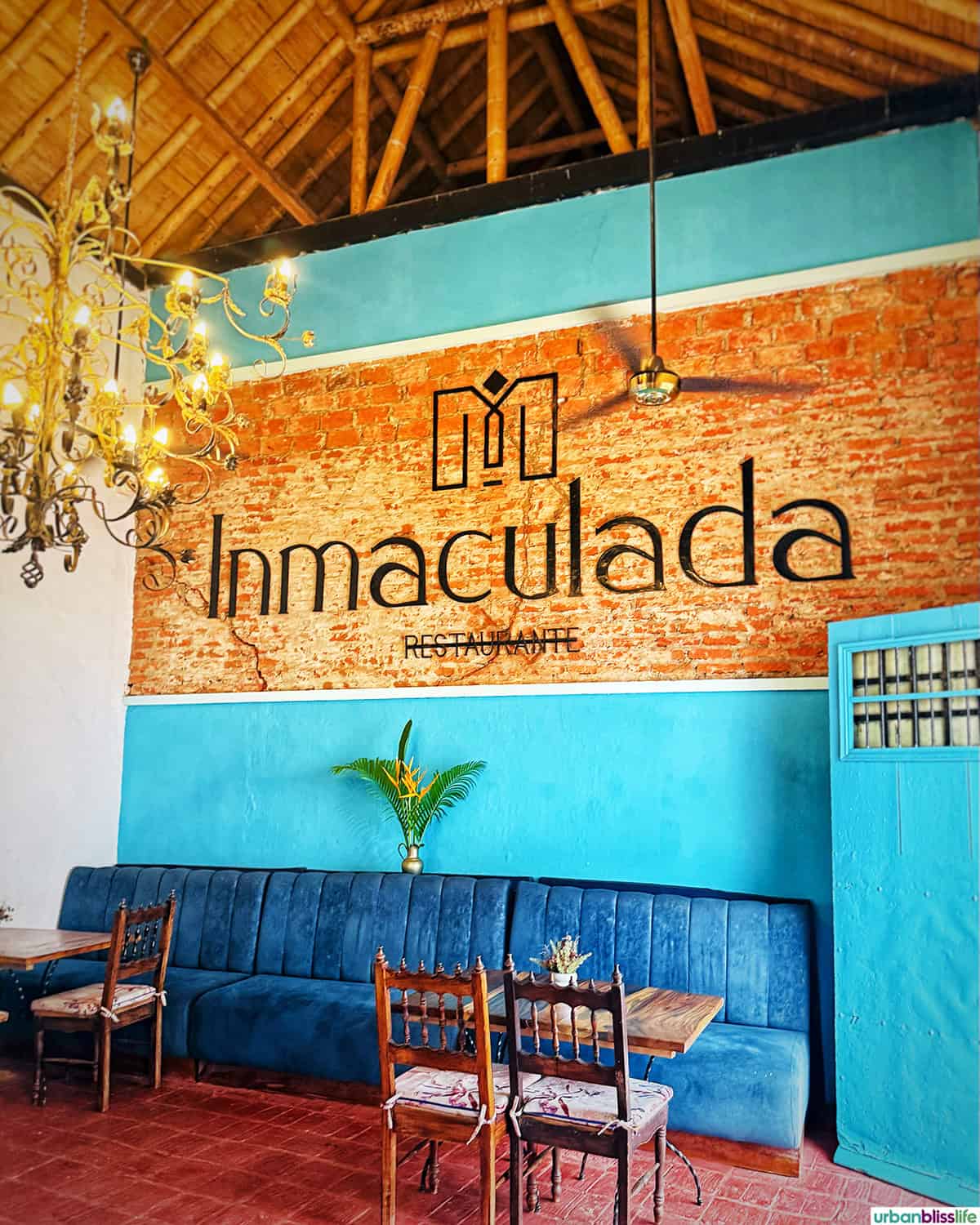 at Inmaculada Restaurant in Mompox, Colombia.
