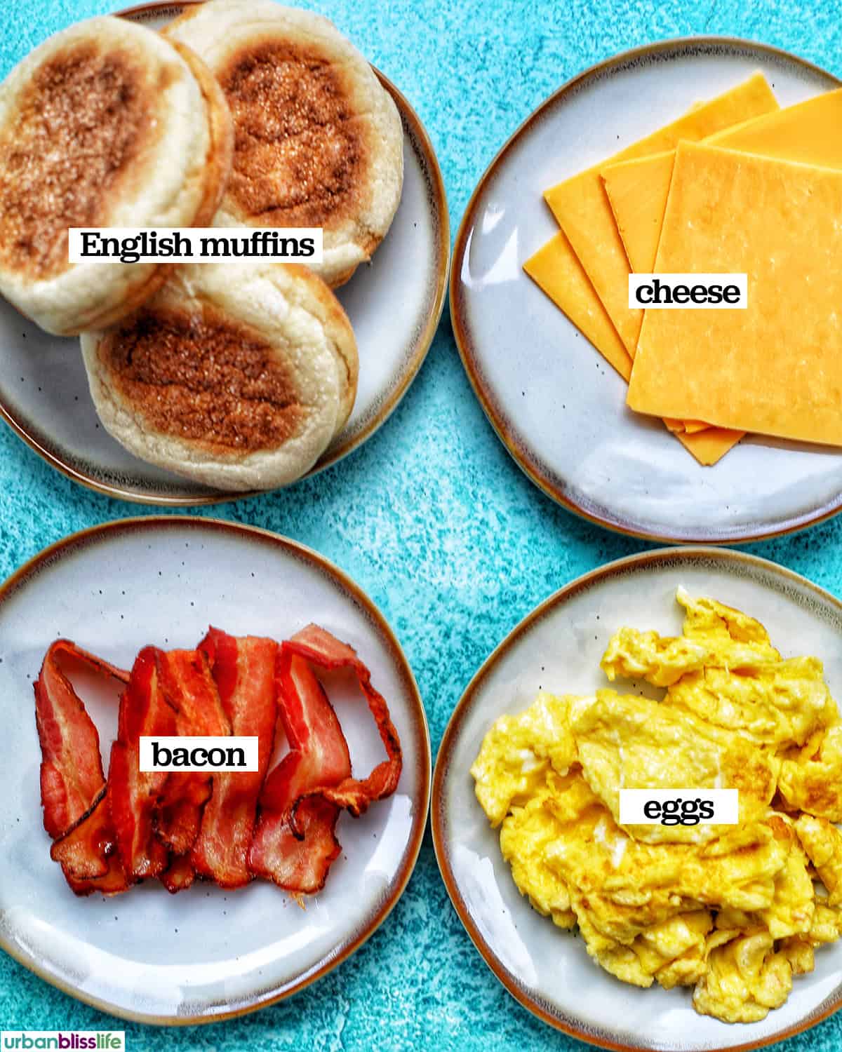 ingredients needed to make air fryer breakfast sandwich
