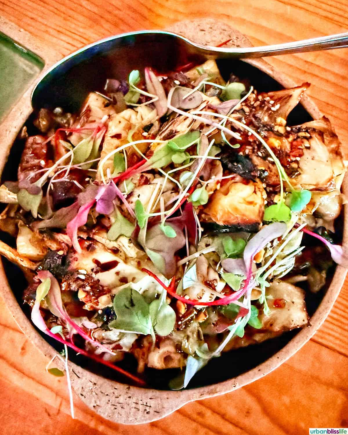 charred cabbage at Jeju restaurant.