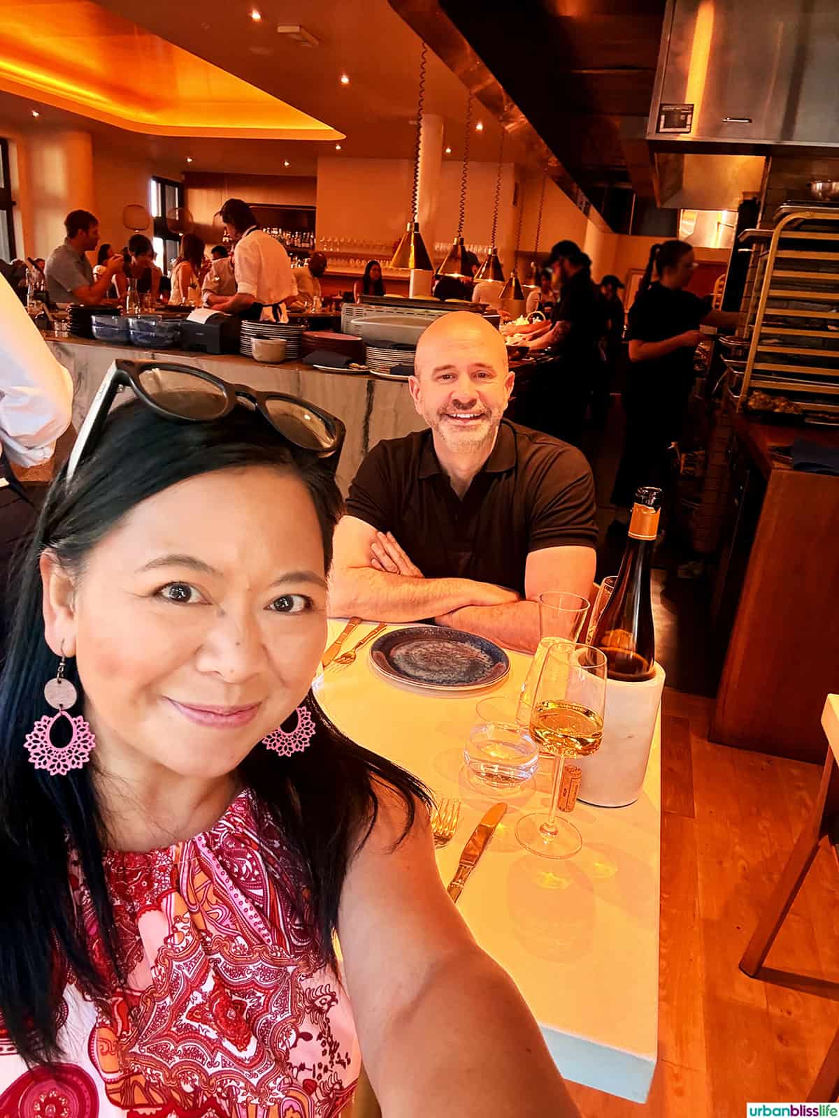 Marlynn and Alain Schotland at Kann restaurant in Portland, Oregon.
