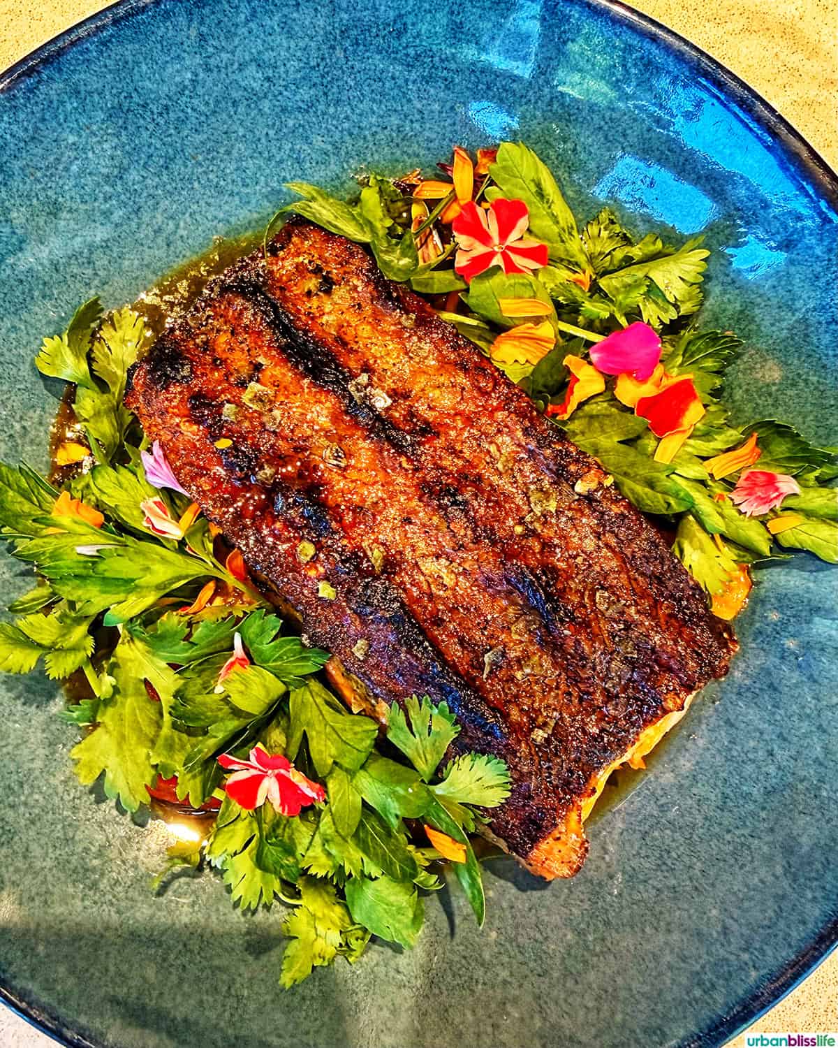 steelhead at Kann restaurant in Portland, Oregon.