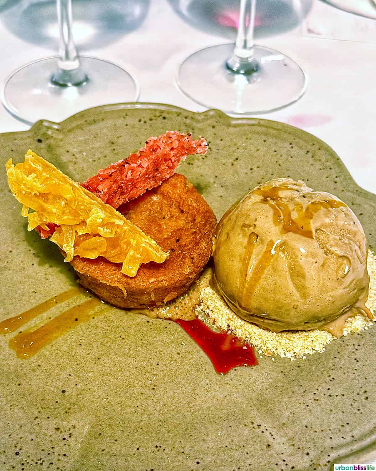 dessert at Cande restaurant in Cartagena, Colombia.
