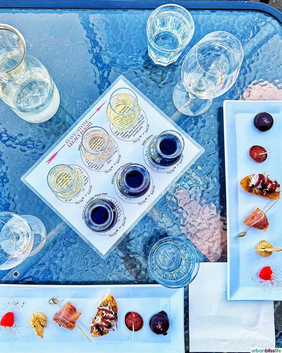 Legacy Tasting of wine and food at Stave and Stone Winery in Hood River, Oregon.