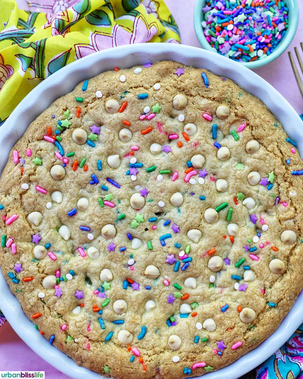 sugar cookie confetti cake from The Super Easy Teen Baking Cookbook by Marlynn Jayme Schotland.