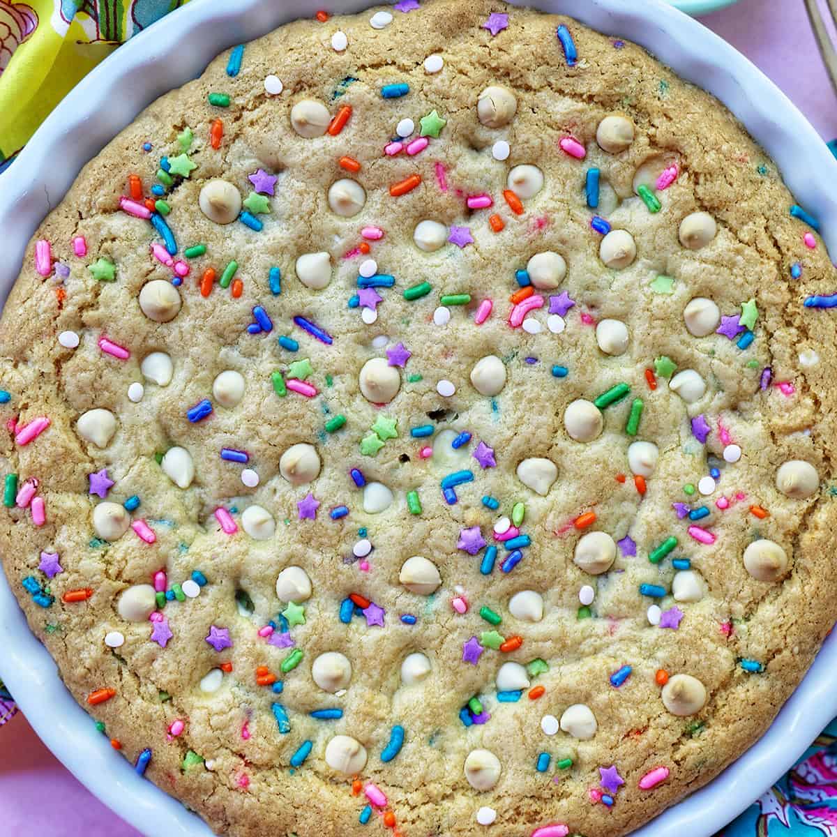 sugar cookie confetti cake from The Super Easy Teen Baking Cookbook by Marlynn Jayme Schotland.