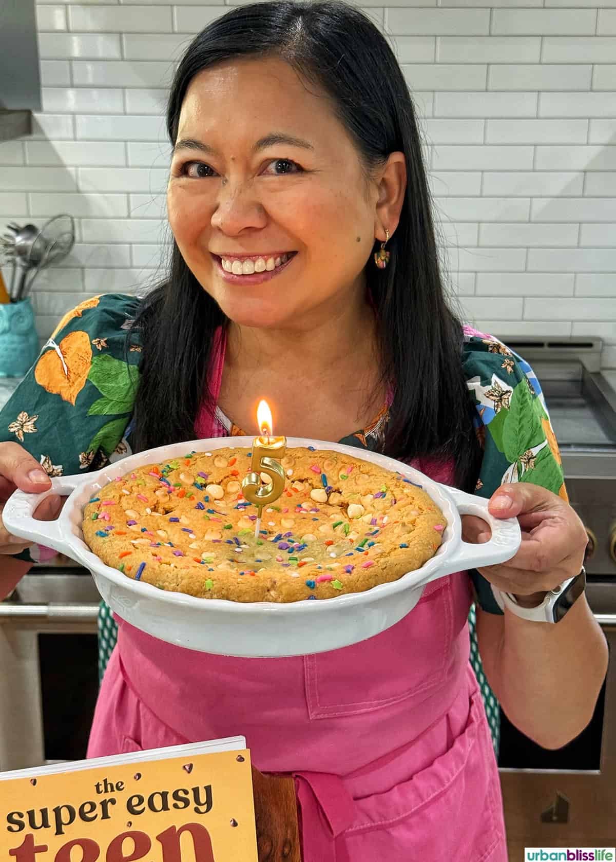 sugar cookie confetti cake from The Super Easy Teen Baking Cookbook by Marlynn Jayme Schotland.