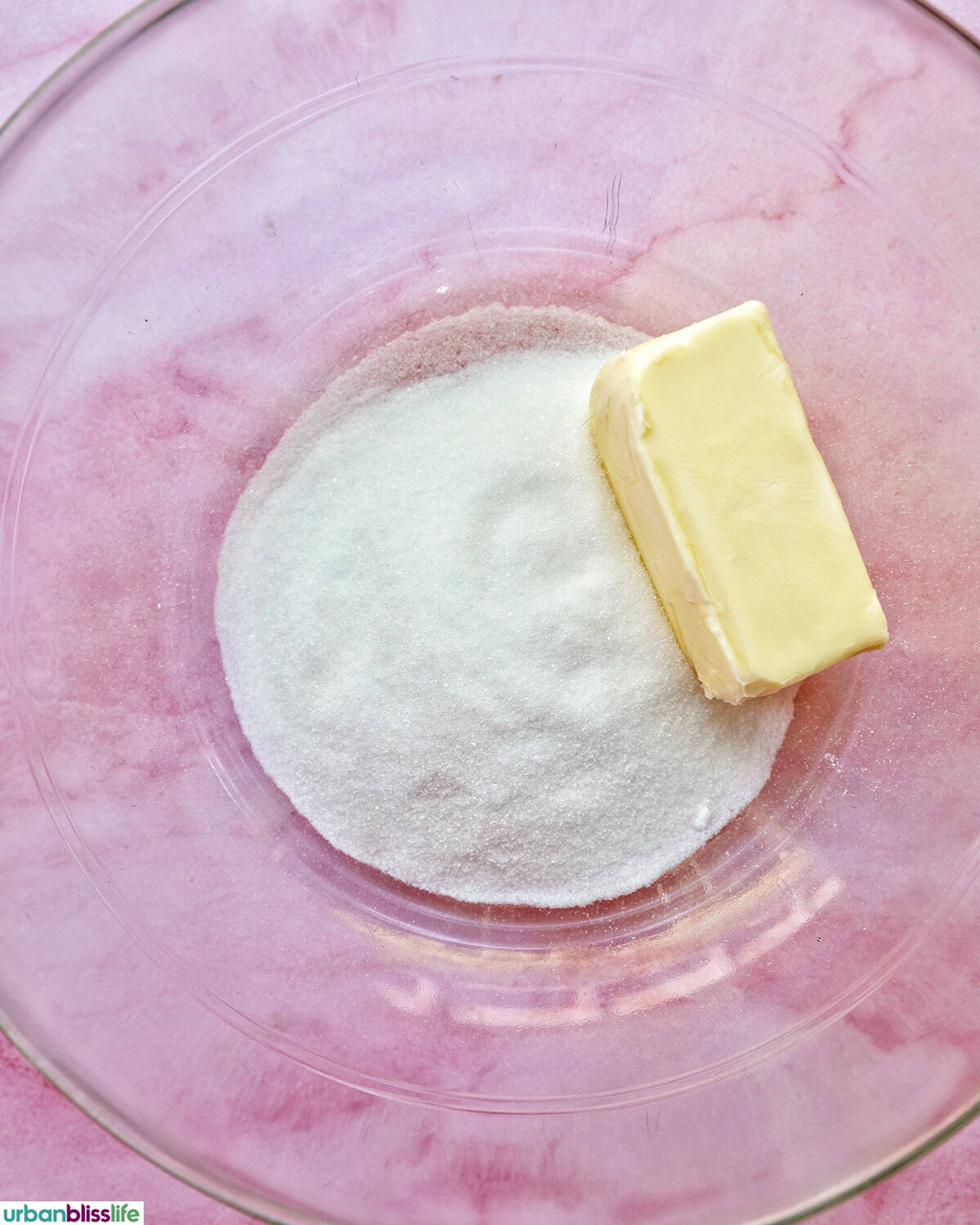butter and sugar in a bowl.