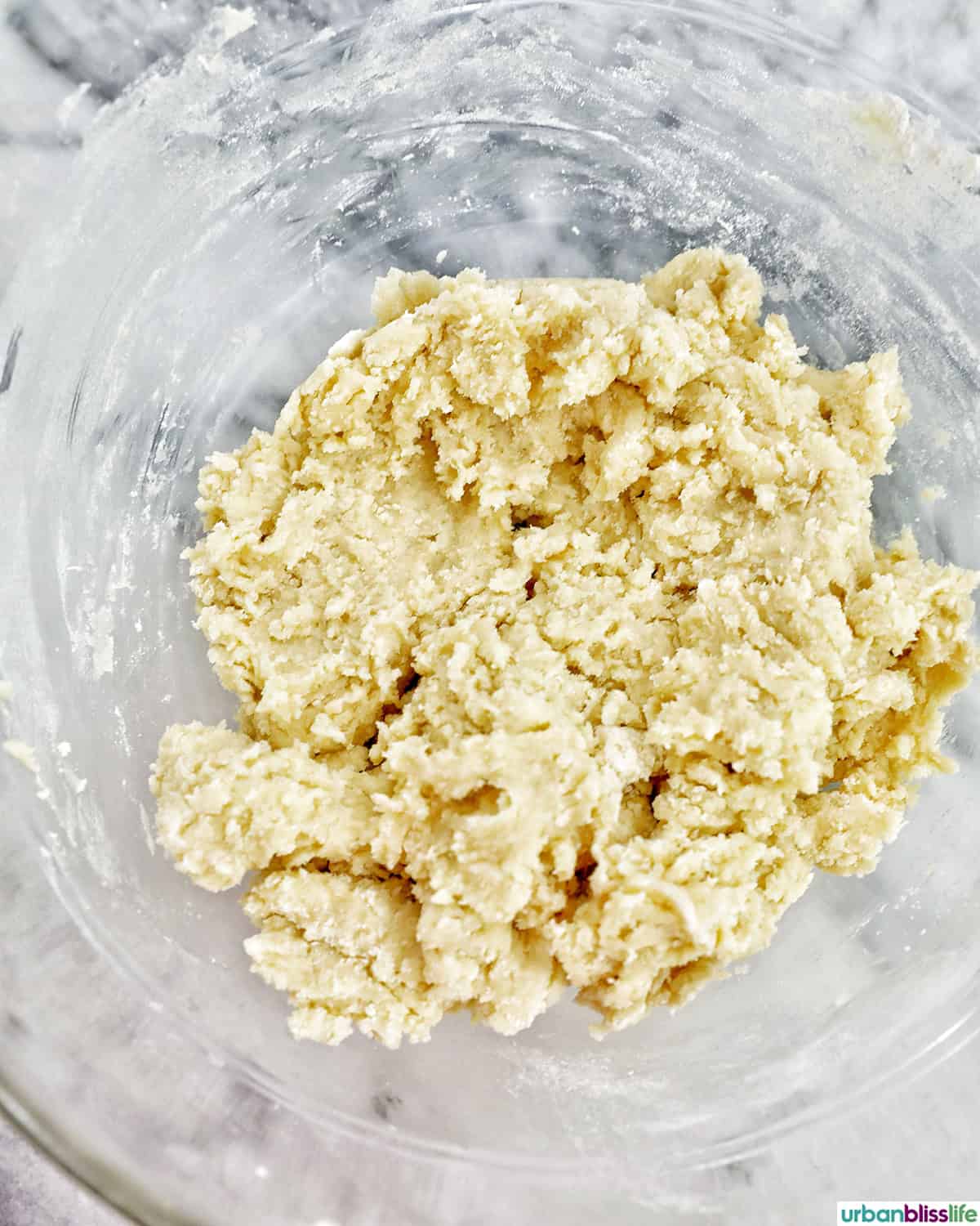 Sugar Cookie Confetti Cake batter in a bowl.