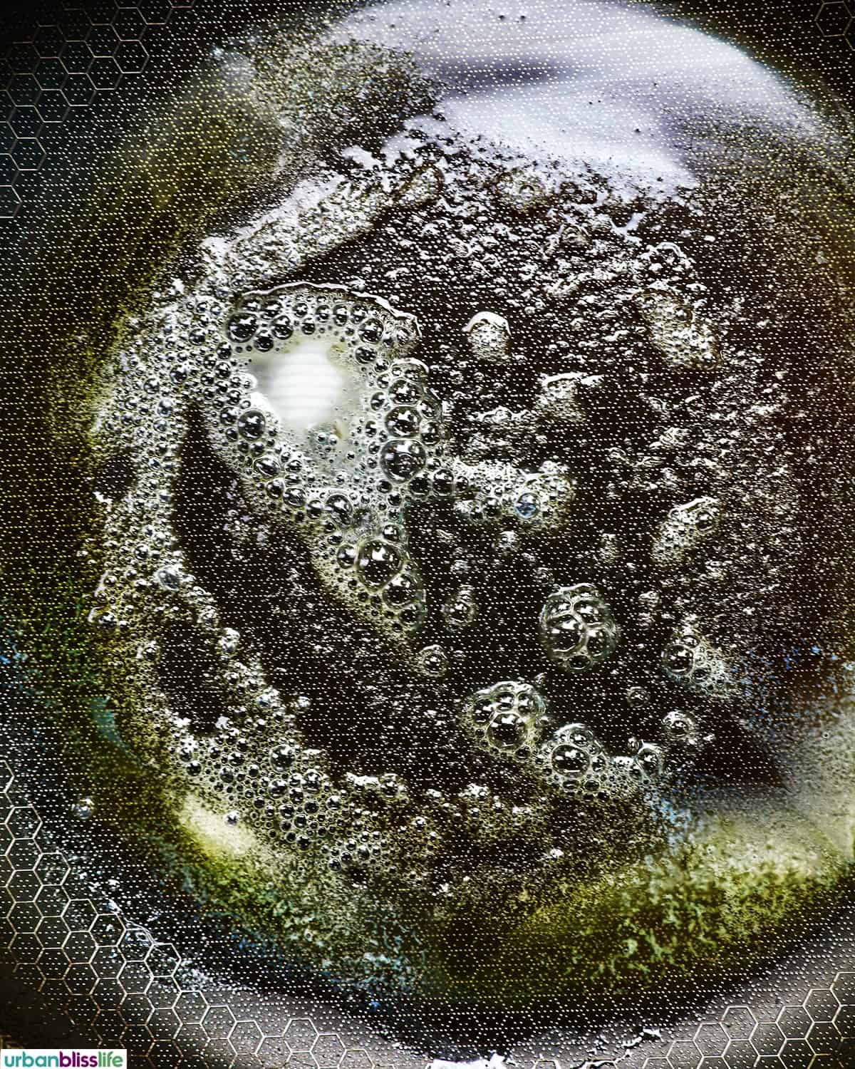 butter and olive oil melting in a pan.