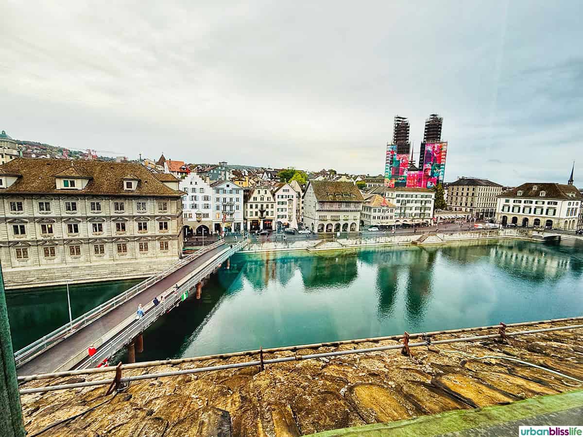riverview from Hotel Storchen Zurich.