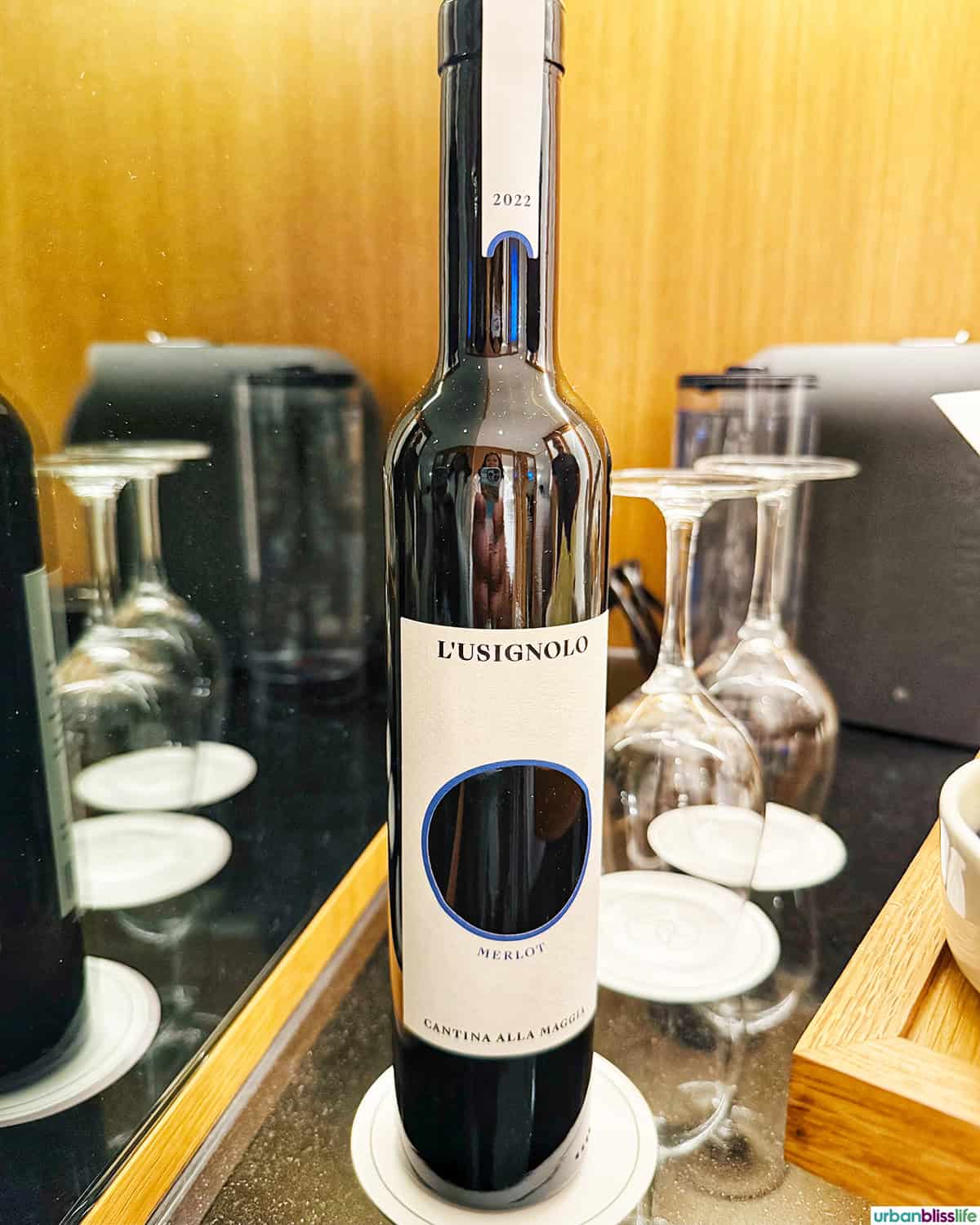 welcome wine in Hotel Storchen Zürich.